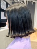 イヤリングカラー_外ハネボブアッシュブラウン_ba280031