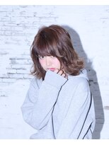 ヘアーズ ベリー 平野店(hairs BERRY)&nbsp;BERRY＿大人かわいい＿フリンジウェーブ＿ココアブラウン＿前髪