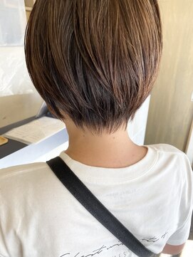 ヘアスペースブルーム エボリューション 庄内店(HAIR SPACE BLOOM evolution) 大人可愛い20代30代40代前下がりひし形小顔ボブ丸みショート