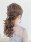 20代30代大人可愛いポニーテールアップ♪結婚式二次会パーティー