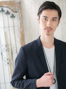 モッズヘアメン 札幌月寒店(mod's hair men) ≪mod's men≫ジェントルな暗髪アッシュ七三オールバックf