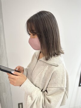 ヨーク(YOKE) YOKE 切りっぱなしボブ結べるボブダークグレージュミルクティー