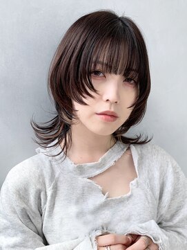 アイティーバイアルバム 松戸店(IT by ALBUM) エッジウルフスタイル_マチルダボブピンクベージュ_49317