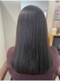 髪質改善ロング艶髪カラー