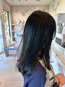 カムジーヘッド(COMEGHEAD) ダブルカラーミルクティーベージュカラーブルーブラックブリーチ