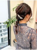 結婚式アレンジ、あみおろし