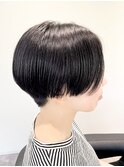 ハンサムショート/マッシュショート/刈り上げ女子/黒髪ショート