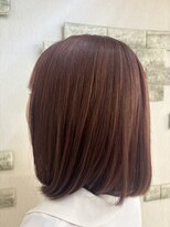 ジパングペイント 押上店(Zipangu Paint)&nbsp;ブリーチ無しのダブルカラーで大人チェリーピンク