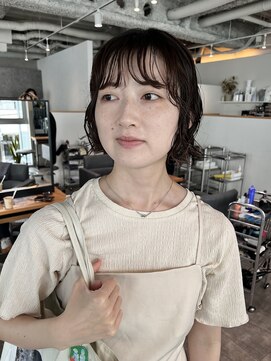 カフ(CAF) CAF FUKO ミニボブ/ニュアンスパーマ/ゆるパーマ/大阪/心斎橋