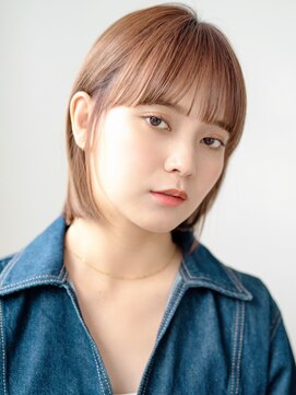 ガーディナ(Gardina) 丸みボブ ブラウンカラー ショートボブ 艶トリートメント