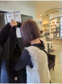 大人切りっぱなしボブ