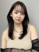 トリッカ シブヤ(TRICCA SHIBUYA)&nbsp;レイヤー/艶髪/前髪/顔周り/くびれ/ロング/シースルー/透明感