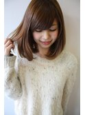 大人可愛い美髪エアリー似合わせカットピンクブラウン◆髪質改善