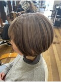 白髪ぼかしハイライト
