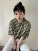 ミニウルフホワイトグレージュレイヤーカット大人ショート美髪