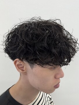 ビカムメンズヘアー 栄店(become men's hair) シャドウパーマ/無造作/刈り上げマッシュ/外国人風