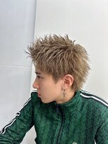 メンズサロン キング 心斎橋店(Men’s salon K!ng) ホワイトメッシュ/ツイスト/ツイスパ/パーマ/メンズ/眉毛/心斎橋