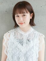 ニューヨークニューヨーク ピオレ姫路店(NYNY)&nbsp;艶ブラウンカラー×オン眉ボブ