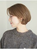 ぱつっとボブ・ショート/前髪あり/絶壁解消/３0代/４0代/大人