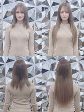 リップ 大阪本店(LIP) 【レミー100%最高級人毛/ロング】シールエクステ60枚+ブリーチ