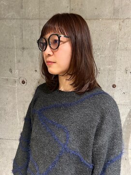 モアバイクリップス 湘南台(moa by clips) ピンクブラウン × 顔まわりレイヤー