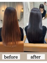ツム(tumu)&nbsp;艶髪ストレート！髪質改善で叶える大人ロン