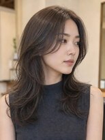 ルードノエル(Rue de Noel)&nbsp;ロングウルフカットロングレイヤー韓国レイヤー顔周りレイヤー