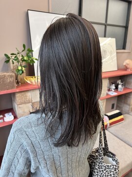 フェンヘアーアイス 中目黒(Fen.hair ici) 透明感グレージュカラー/韓国風レイヤー/ブリーチなしカラー