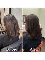 ヘアカラー専門店カラープラス石和店&nbsp;40代50代60代/BeforeAfter/白髪染め/おしゃれ染め