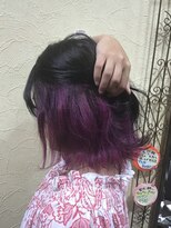 サムブリッジ(SOMEBRIDGE)&nbsp;ショッキングパープルハイインナーカラー(SOMEBRIDGE 亀有)