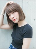 流しバング ミルクティーブラウン ボブ☆