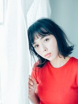 美容室 リズヘアー 稲毛店(Riz hair)&nbsp;外はねミディアムロブ スタイル【稲毛】