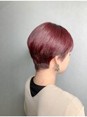 ☆ファッション性重視☆ショート×ワインレッド☆【担当DAIKI】
