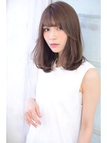 ジュール(Jule)&nbsp;大人セミディ◎小顔サイドバングナチュラルワンカール　小顔理論