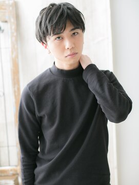 メンズヘア ビーセカンド 草加店(MENS HAIR B-2) マットな質感◎黒髪クラウドマッシュ束感カットI