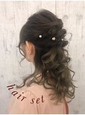 20代・30代・40代似合う小顔ヘアアレンジ♪二次会ブライダル花嫁