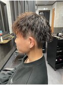 ツイストスパイラルパーマ マッシュ ツーブロック　葛西メンズ