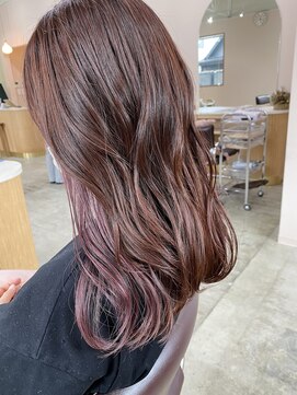 キュオンシア(CUEON. ciea) インナーカラー×ラベンダーピンク