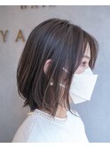 透明感×立体感、ハイライトボブ。