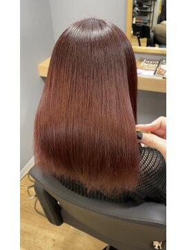 スリーク バイ ロイ 円町本店(sleek by roy) 濃厚レッドブラウン。#ツヤ髪