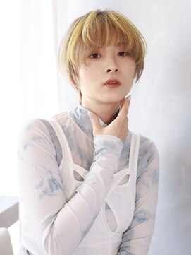 エムスラッシュ たまプラーザ(M.SLASH) ハイトーンカラー/金髪/ボブマッシュ/ボブショート/たまプラーザ