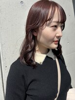 アチーブ ヘア デザイン(achieve hair design)&nbsp;ピンクカラーゆるふわニュアンスカラー艶カラー小顔10代20代
