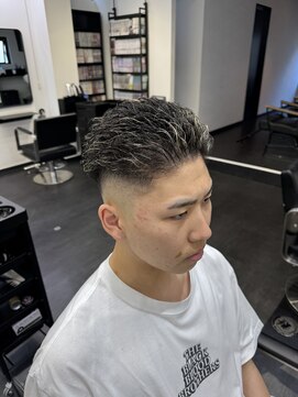 メンズサロンドットリアン(dot. lien) オールバックパーマ フェードスタイル【町田/町田駅/men's】