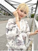 浴衣に似合うハイトーンツインアレンジ☆