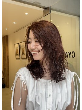 シアン 矢場町店(CYAN.) 大人カジュアルウェーブ×オレンジカラー