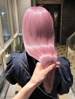 ヲタク(wotaku.)&nbsp;ラベンダーピンクハイトーンピンク艶ロングケアブリーチ