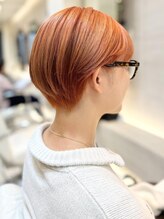 ザビー(THE B) 本八幡×ケアブリーチ×大人ショート×オレンジ