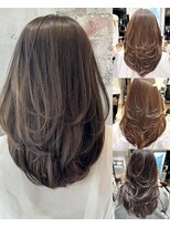 アフロート ルヴア(AFLOAT RUVUA)&nbsp;【まとめ】人気たっぷりレイヤーカット京佳にお任せ★艶カラー★