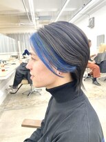 ニュート(Neut )&nbsp;メンズウルフマッシュ/フェイスフレーミングブルー