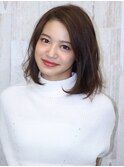 大人ミディアム×大人可愛い小顔カット20代30代40代50代